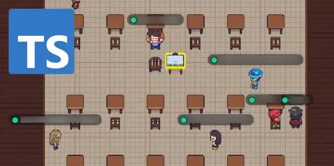 Captura de Gather Town donde se ve el aula virtual